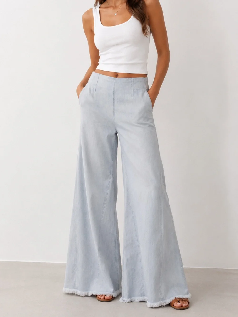 Free People Just Float On Pull On Flare Jeans 28 Light Wash